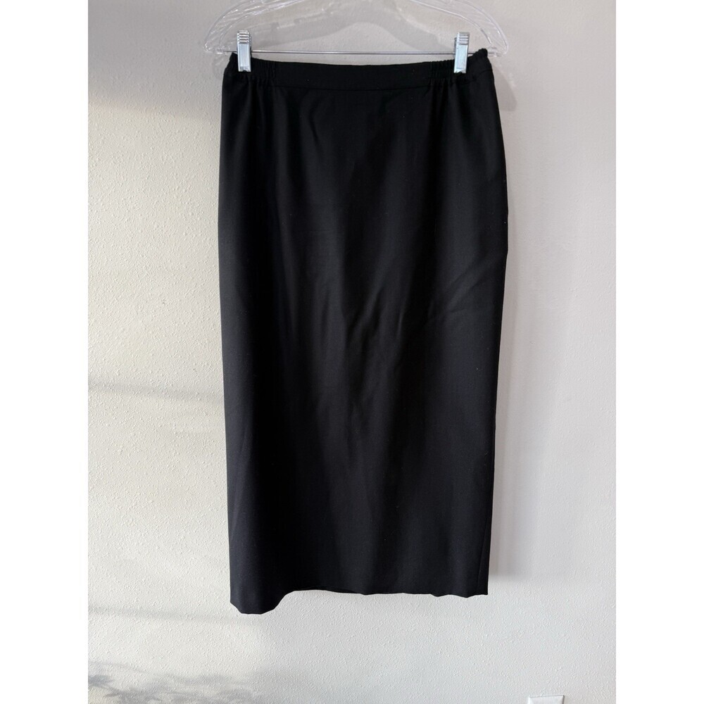 Eskandar Skirt Womens 2 Medium M Wool Cashmere Maxi Pencil Elastic Waist England